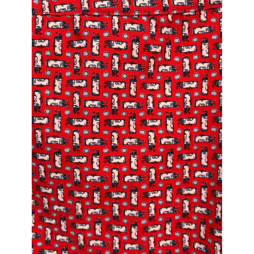 IZOD Golf‎ Skort Womens 14 Red Golf Bag Print Active Skirt Mini Shorts Athletic
